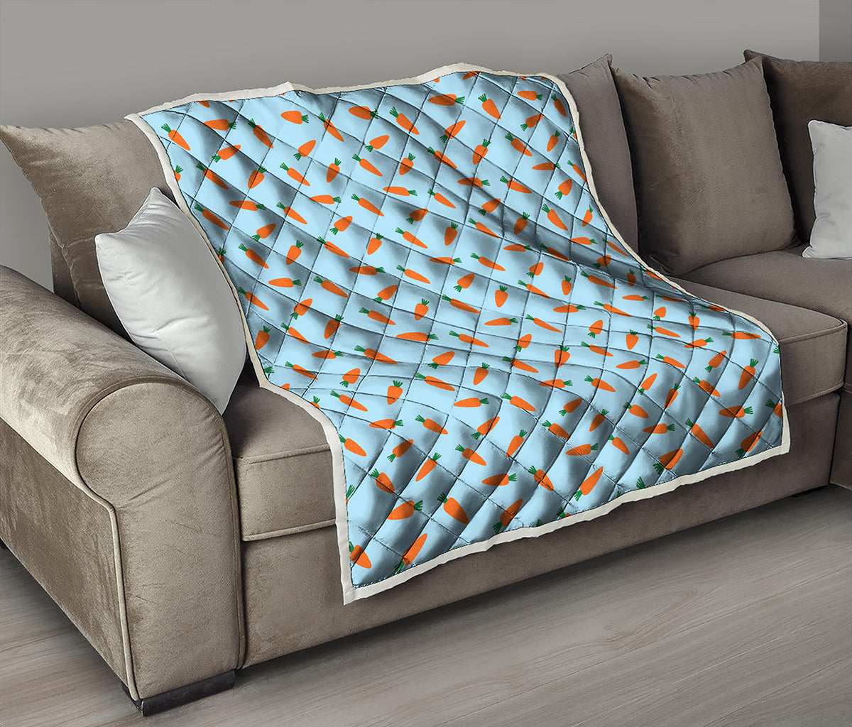 Little Carrot Pattern Print Quilt