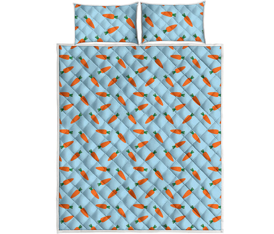 Little Carrot Pattern Print Quilt Bed Set