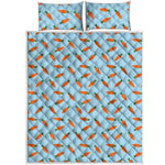 Little Carrot Pattern Print Quilt Bed Set