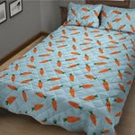 Little Carrot Pattern Print Quilt Bed Set