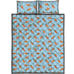 Little Carrot Pattern Print Quilt Bed Set