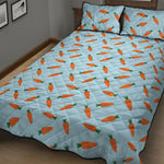 Little Carrot Pattern Print Quilt Bed Set