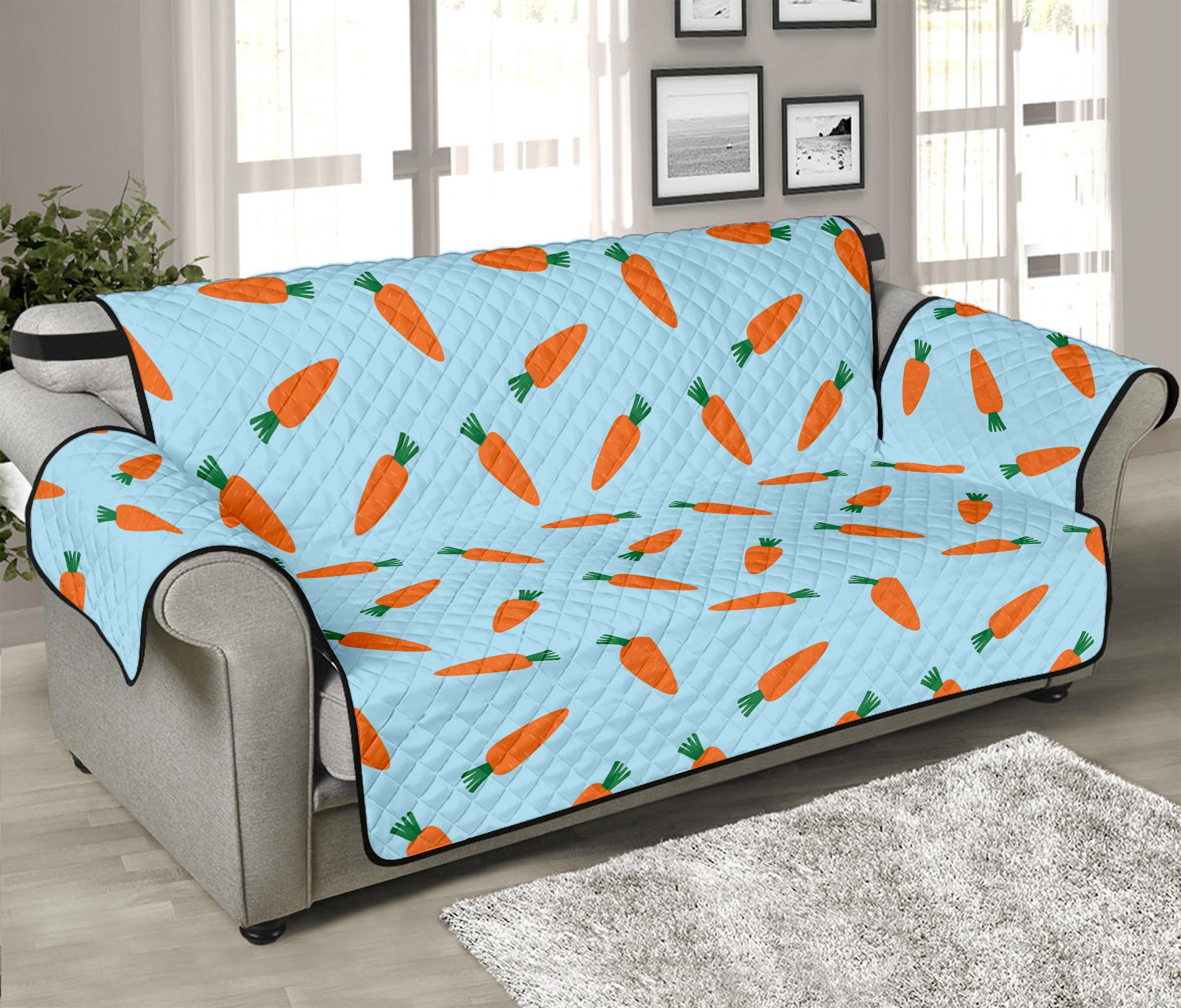 Little Carrot Pattern Print Sofa Protector