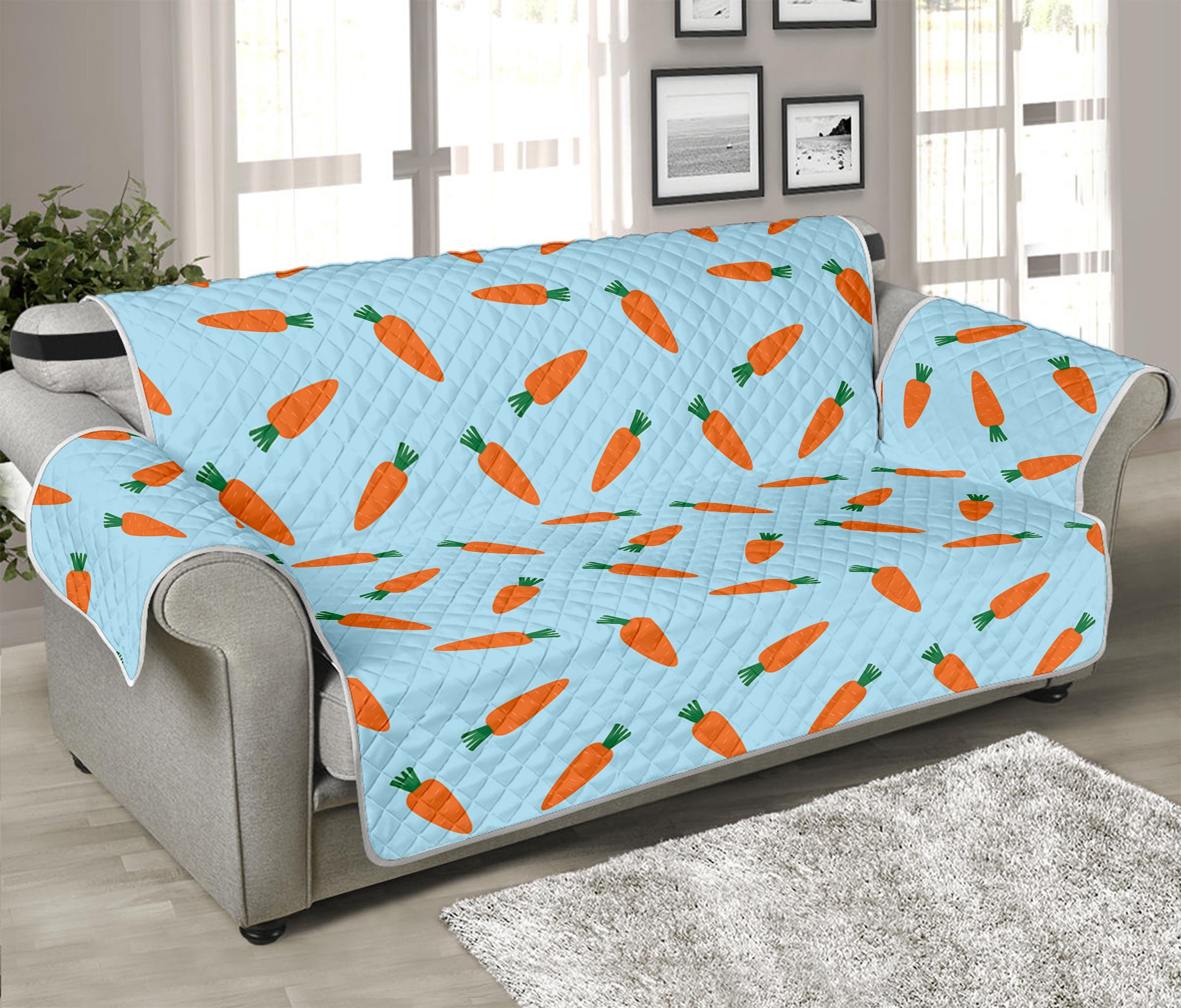 Little Carrot Pattern Print Sofa Protector