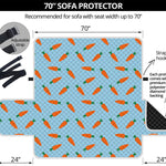 Little Carrot Pattern Print Sofa Protector