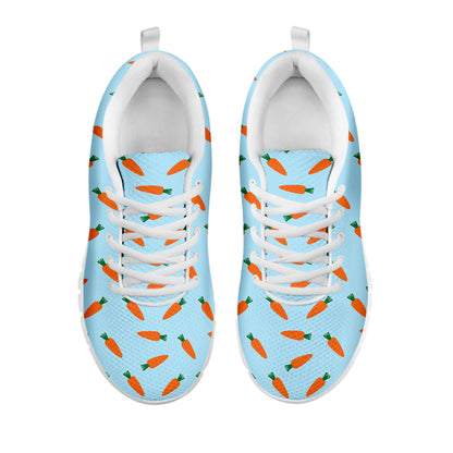 Little Carrot Pattern Print White Sneakers