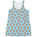 Little Carrot Pattern Print Women's Racerback Tank Top