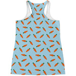 Little Carrot Pattern Print Women's Racerback Tank Top