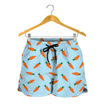 Little Carrot Pattern Print Women's Shorts