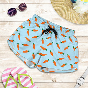 Little Carrot Pattern Print Women's Shorts