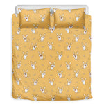 Little Corgi Pattern Print Duvet Cover Bedding Set