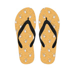 Little Corgi Pattern Print Flip Flops
