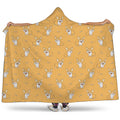 Little Corgi Pattern Print Hooded Blanket