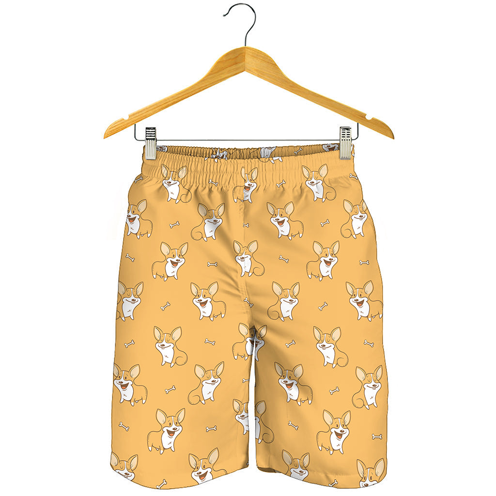 Little Corgi Pattern Print Men's Shorts