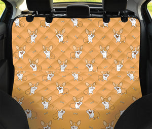 Little Corgi Pattern Print Pet Car Back Seat Cover