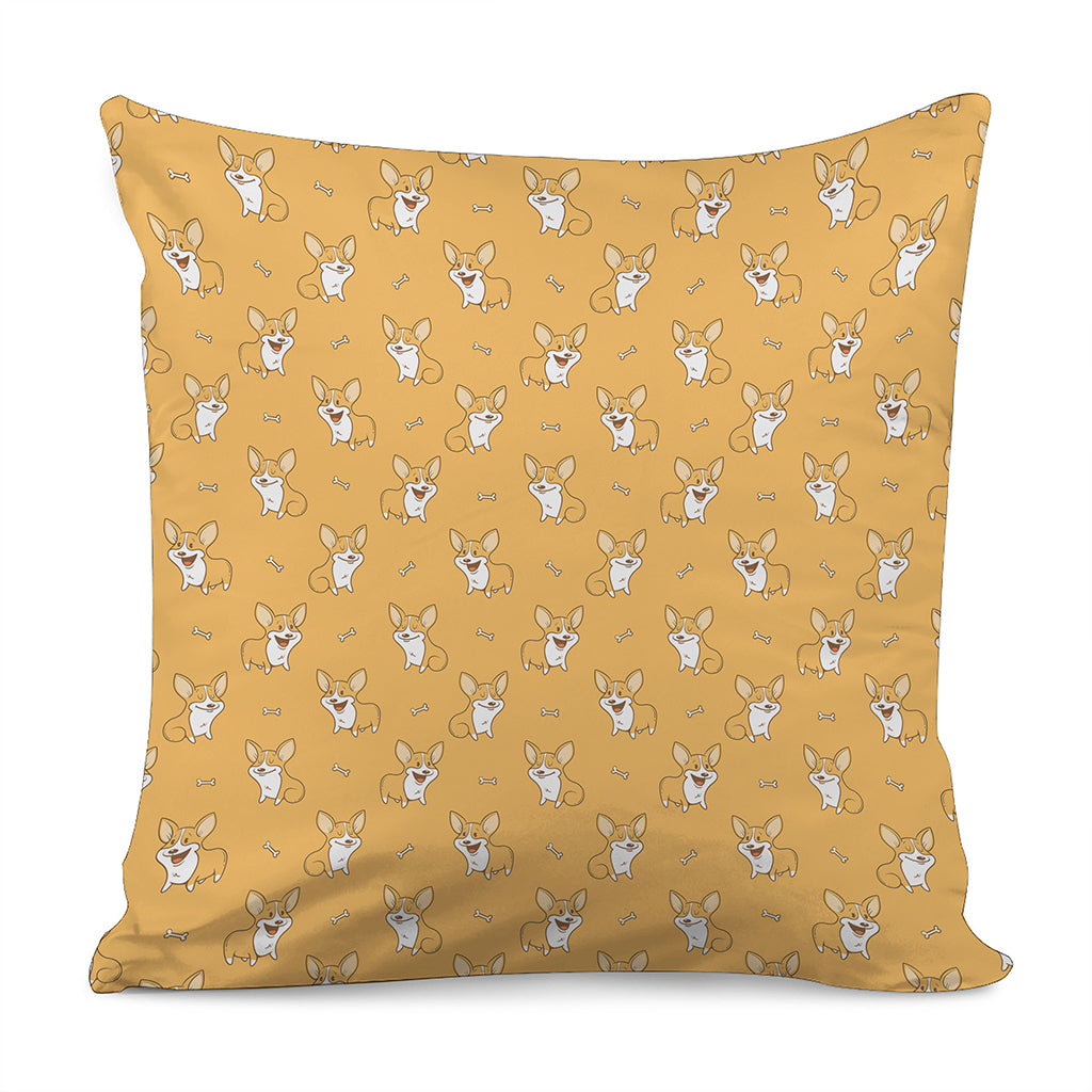 Little Corgi Pattern Print Pillow Cover