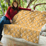Little Corgi Pattern Print Quilt