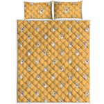 Little Corgi Pattern Print Quilt Bed Set