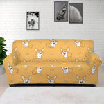 Little Corgi Pattern Print Sofa Cover