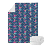 Little Cute Mermaid Pattern Print Blanket