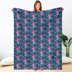 Little Cute Mermaid Pattern Print Blanket