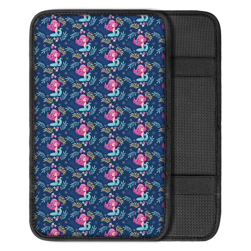 Little Cute Mermaid Pattern Print Car Center Console Cover