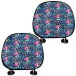 Little Cute Mermaid Pattern Print Car Headrest Covers