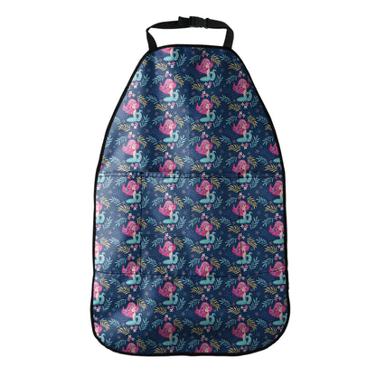 Little Cute Mermaid Pattern Print Car Seat Organizers
