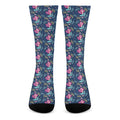 Little Cute Mermaid Pattern Print Crew Socks