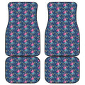 Little Cute Mermaid Pattern Print Front and Back Car Floor Mats