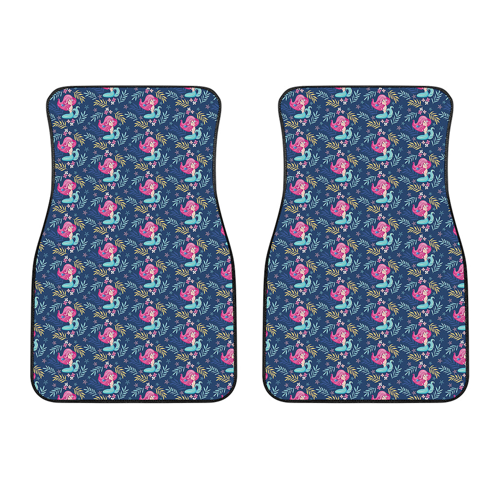 Little Cute Mermaid Pattern Print Front Car Floor Mats