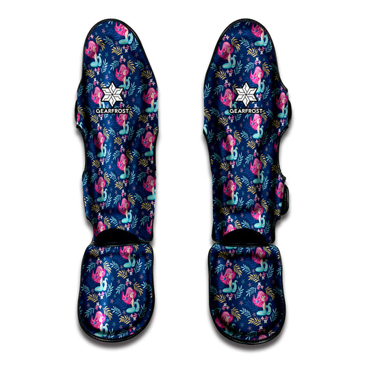 Little Cute Mermaid Pattern Print Muay Thai Shin Guard