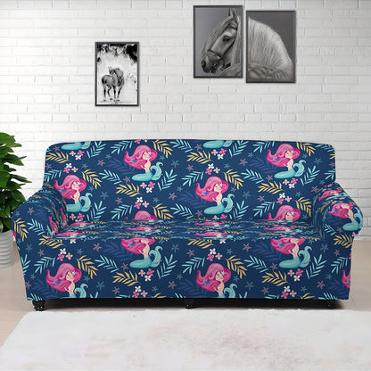 Little Cute Mermaid Pattern Print Sofa Cover