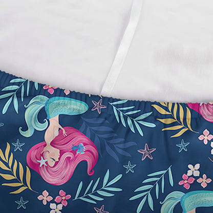 Little Cute Mermaid Pattern Print Sofa Cover