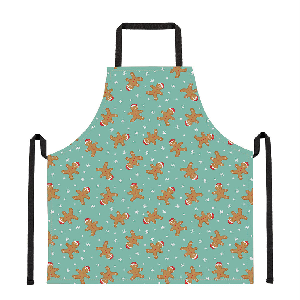 Little Gingerbread Man Pattern Print Apron