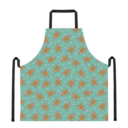 Little Gingerbread Man Pattern Print Apron