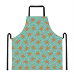 Little Gingerbread Man Pattern Print Apron