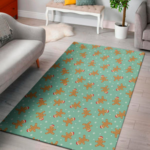 Little Gingerbread Man Pattern Print Area Rug