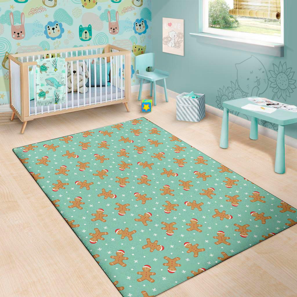 Little Gingerbread Man Pattern Print Area Rug