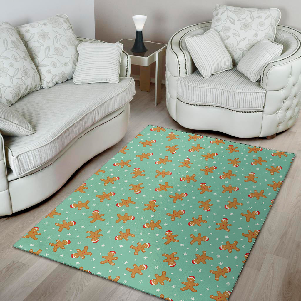 Little Gingerbread Man Pattern Print Area Rug