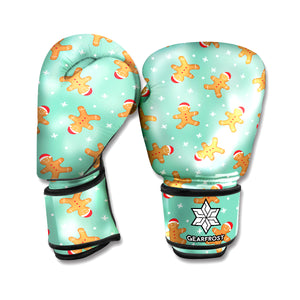 Little Gingerbread Man Pattern Print Boxing Gloves