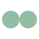 Little Gingerbread Man Pattern Print Car Coasters