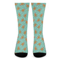 Little Gingerbread Man Pattern Print Crew Socks