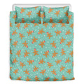 Little Gingerbread Man Pattern Print Duvet Cover Bedding Set