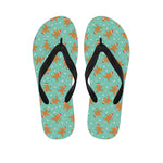 Little Gingerbread Man Pattern Print Flip Flops