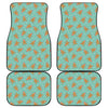 Little Gingerbread Man Pattern Print Front and Back Car Floor Mats