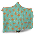 Little Gingerbread Man Pattern Print Hooded Blanket