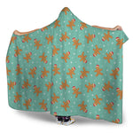 Little Gingerbread Man Pattern Print Hooded Blanket