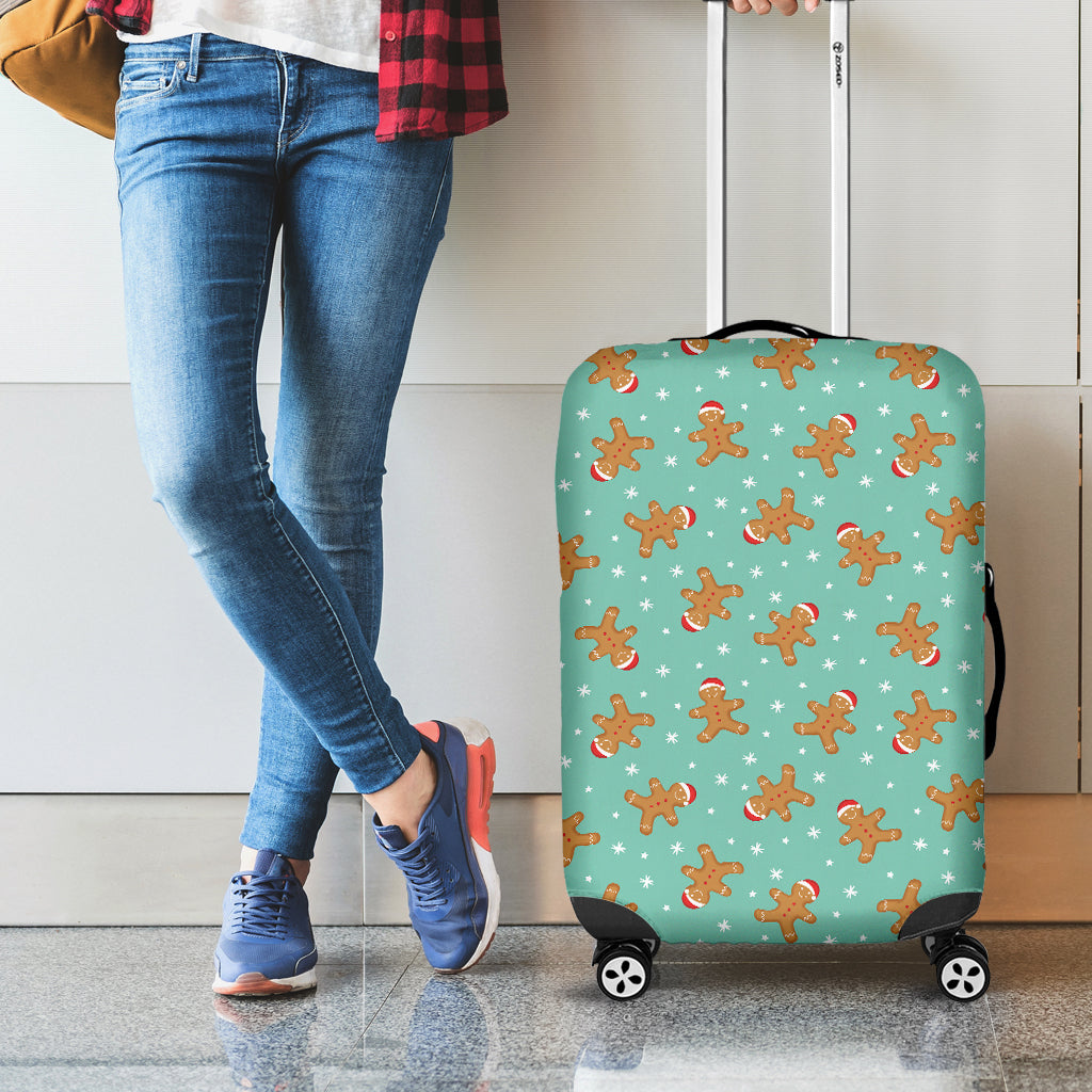 Little Gingerbread Man Pattern Print Luggage Cover