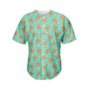 Little Gingerbread Man Pattern Print Men's Baseball Jersey